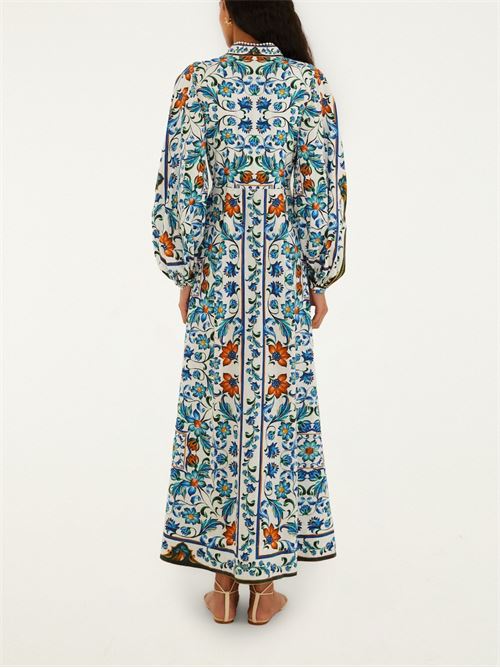 Floral Dress FARM RIO | 353631FLORATILEOFFWHITE26038